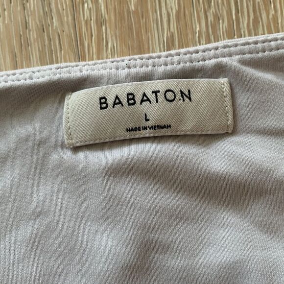 Babaton Contour Scoopneck Tank Crop Light Grey SzL - Picture 9 of 11
